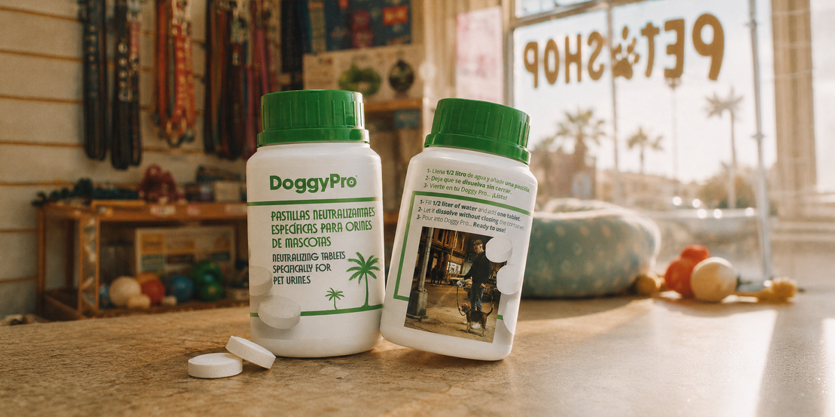 Pastillas neutralizantes DoggyPro: por qué limpiar la orina de tu mascota solo con agua no es suficiente